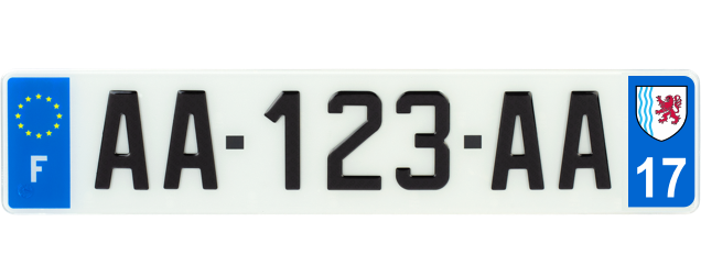 plaque d'immatriculation nouvelle aquitaine