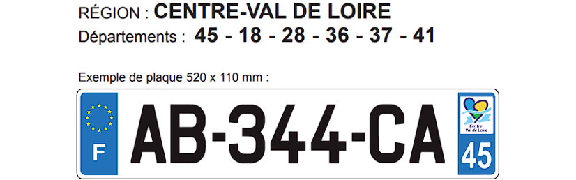 plaque centre val de loire