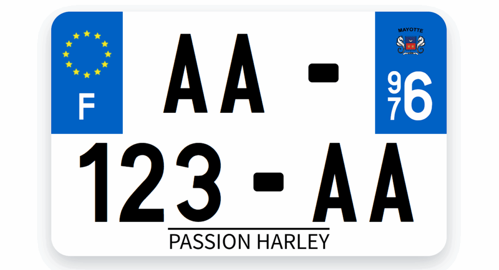 plaque moto Harley Davidson personnalisée