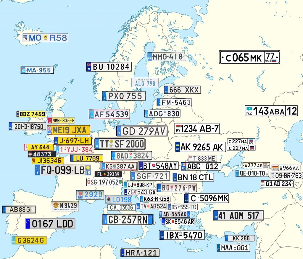 List of Europe Country Codes