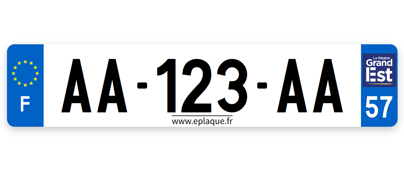 plaque d'immatriculation Grand Est