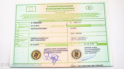 exemple de carte grise d'Allemange (teil 2)