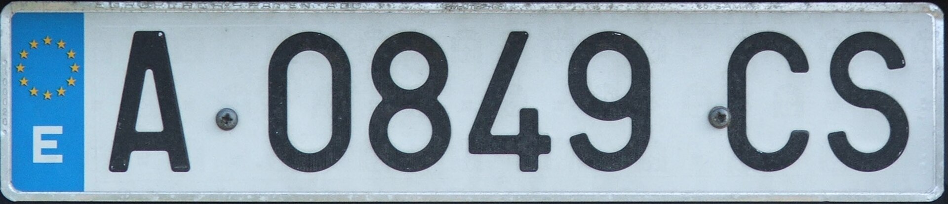 L'histoire des anciennes plaques d'immatriculation