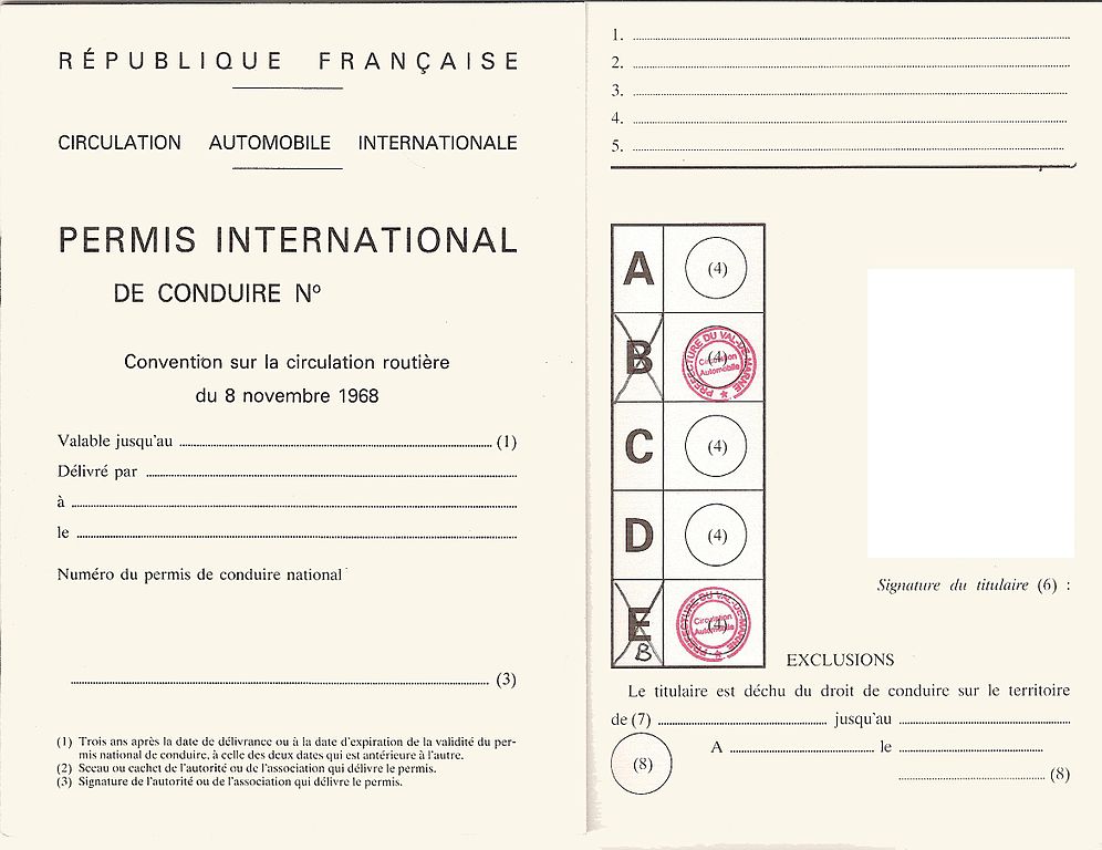 permis international