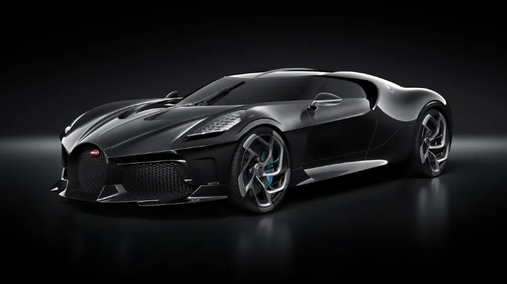 La voiture noire de Bugatti