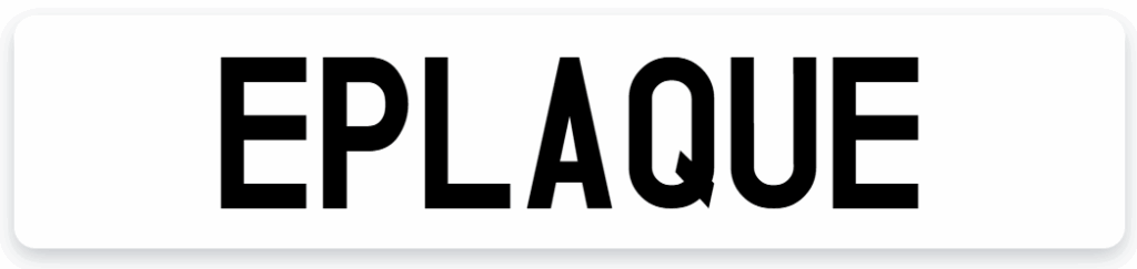 plaque signalétique plexi