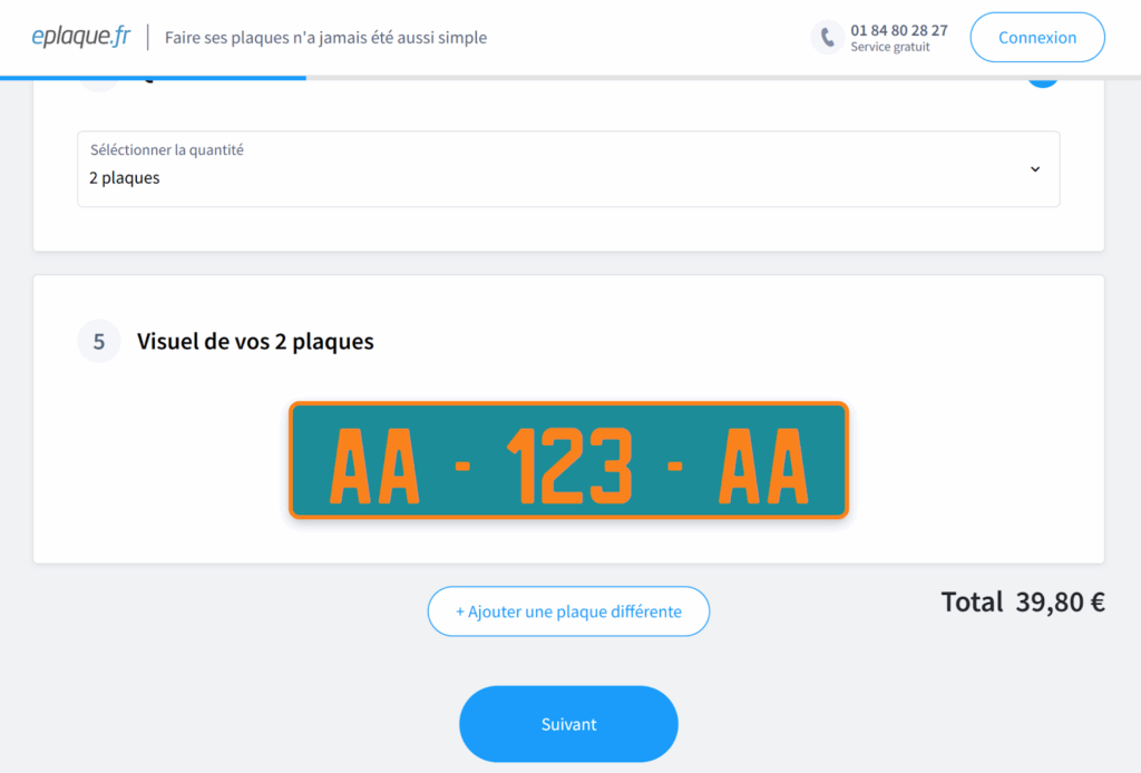 achat en ligne de plaques vertes diplomatiques