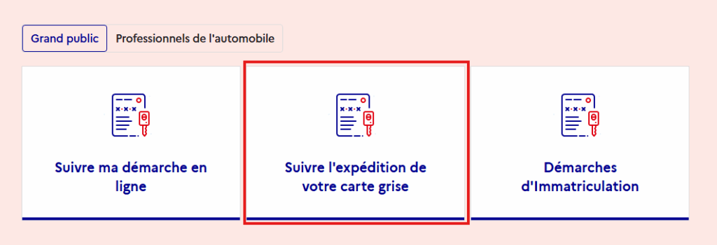 suivre l'envoi de sa carte grise sur l'ANTS
